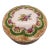 Vintage Andrea by Sedek Collection Hand-Painted & Floral Application Porcelain Trinket Box For Sale