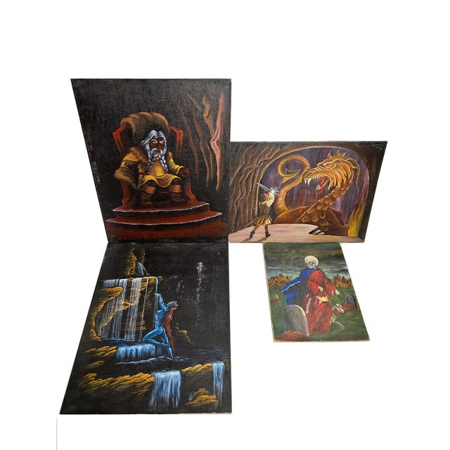 1980s Mockup With Original Storyboard Acrylic/Oil Paintings, the Toymaker's Apprentice, Written and Illustrated by Suzanne Corbett - 21 Pieces For Sale - Image 14 of 15