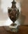Auburn 18th Century Wedgwood & Bentley Creamware Agateware Urn With Bacchus Head Handles Table Lamp For Sale - Image 8 of 11