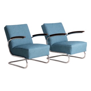 S 411 Model Tubular Chairs, Set of 2 For Sale