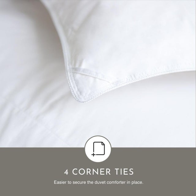 Premium Winter Weight Goose Down Duvet with Cotton Shell, Twin For Sale - Image 4 of 7