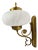 Mid-Century Italian Brass and Murano Swirl Glass Sconce by Vetreria Lag, 1970s For Sale
