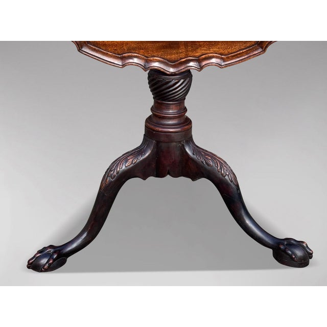Antique George III Mahogany Tripod Table, 1770 For Sale - Image 3 of 10