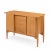 John Keal for Brown Saltman Mid Century Bleached Mahogany Tambour Door Credenza For Sale - Image 9 of 10