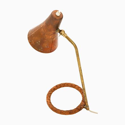 Table Lamp with Conical Copper Shade, 1950s For Sale - Image 11 of 11