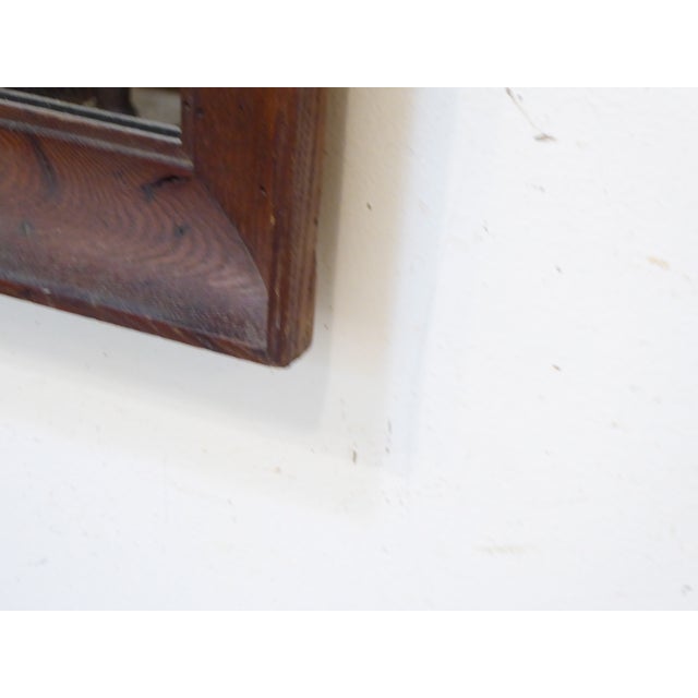 Vintage Modern Pine Mirror For Sale - Image 4 of 6