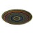 Large Uzbek Hand-Painted Ceramic Serving Platter, Collector Presentation For Sale