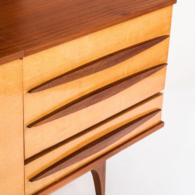 Mid-Century Brown Wooden Sideboard, France, 1960s For Sale - Image 10 of 13