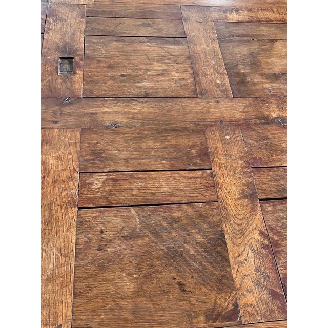 Brown Dining Table with 18th Century Wooden Top and Louis XV Style Base For Sale - Image 8 of 11