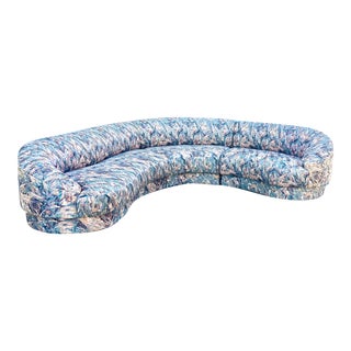 1980s Vladimir Kagan Style Weiman Curved Three-Piece Sectional For Sale