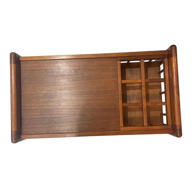 Scandinavian Teak Bar Cart, 1960s For Sale - Image 4 of 11