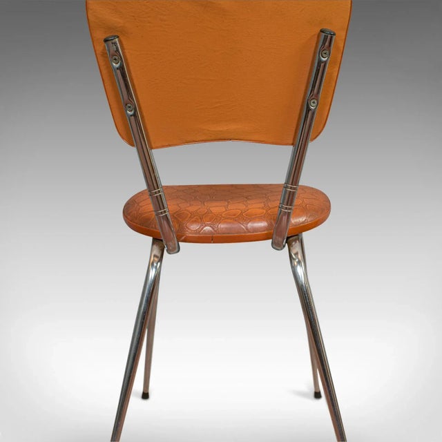 Mid-Century Modern 1960s French Faux Crocodile Upholstery Chairs - A Pair For Sale - Image 3 of 13