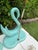 Vintage Sculptural Aqua Swan Table Lamps, Pair For Sale - Image 11 of 11