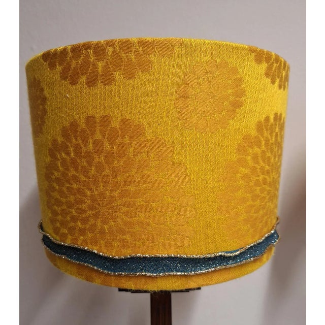 Vintage Table Lamps with Oak Base and Handmade Fabric Shade from Lamplove, 1980s, Set of 2 For Sale - Image 10 of 11