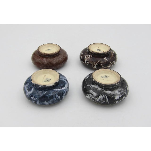 James MacIntyre Antique Agate Ware Open Salt Cellars For Sale - Image 9 of 10