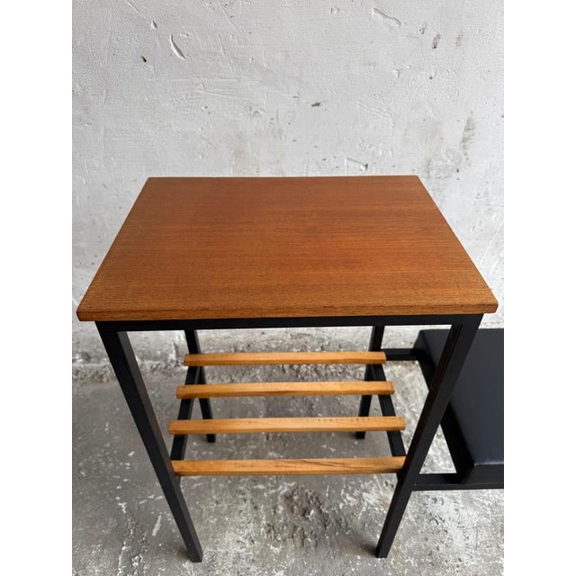 Mid-Century Modern Side Table with Magazine Rack For Sale - Image 3 of 8