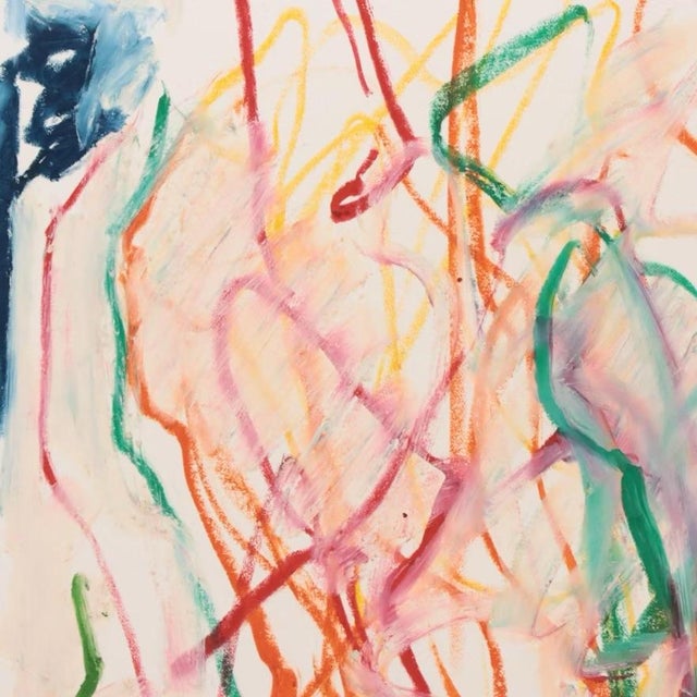 Abstract Jack Meanwell Abstract Mixed Media Figures Painting For Sale - Image 3 of 4