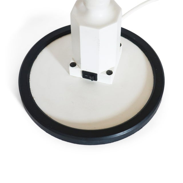 Metal Vintage White Sunnex Gooseneck Desk Lamp For Sale - Image 7 of 7