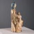 Brown Saint Anne with the Child Mary Wood Sculpture For Sale - Image 8 of 10