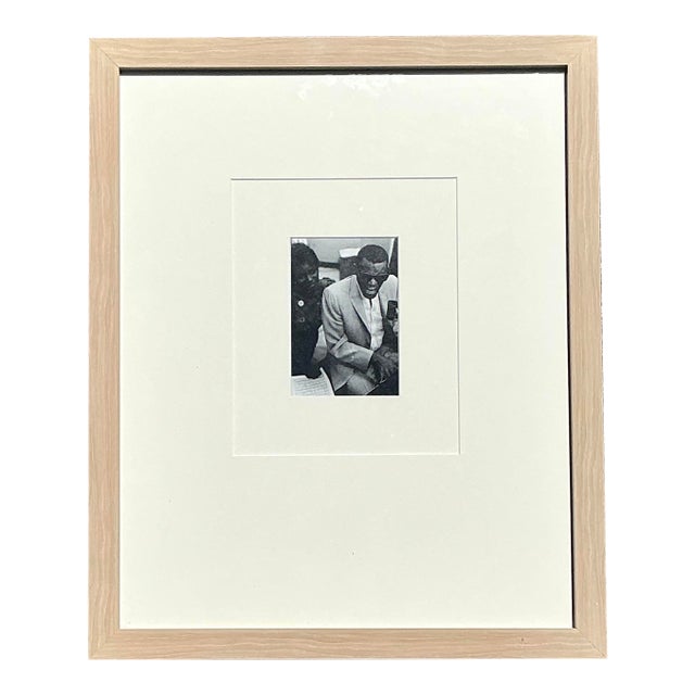 Vintage MCM Original Tour Photograph of Ray Charles For Sale