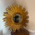 Gold Vintage Gilded Gold Sunburst Wall Mirror For Sale - Image 8 of 9