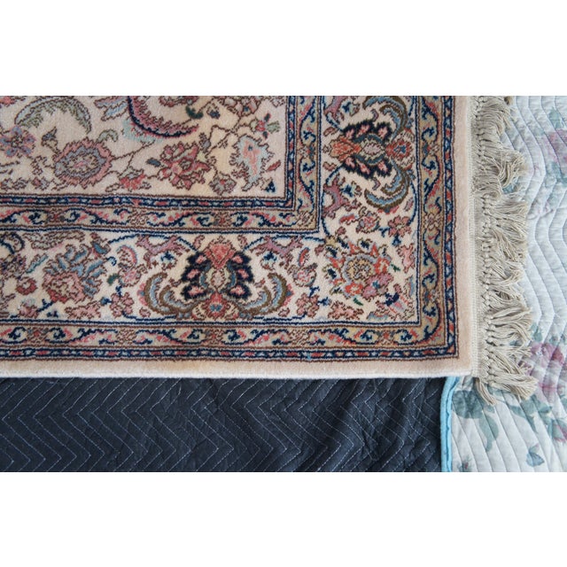 Textile Karastan 100% Wool Oriental Palmette Animal 738 Area Rug Carpet Mat 9' X 6'' For Sale - Image 7 of 15