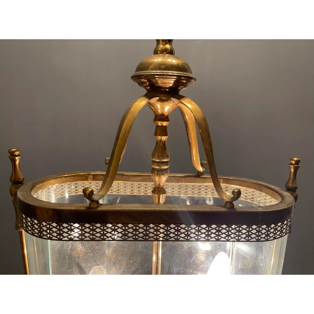 Large Bronze Pendant Light, 1930s For Sale - Image 9 of 12
