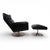 Set of Siesta 62 Leather Lounge Chair and Ottoman by Jacques Brule for Kaufeld, 1960 For Sale - Image 4 of 18