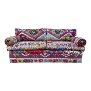 George Smith Kilim Bolster Arm Sofa