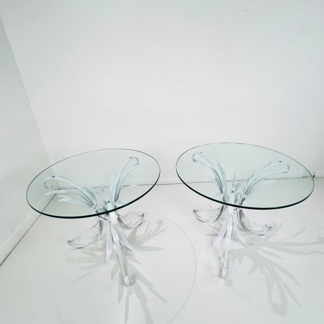 Coco Chanel Style Sheaf of Wheat Side Tables - A Pair For Sale In Dallas - Image 6 of 9