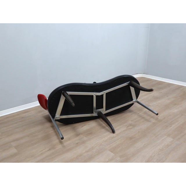 Postmodern Italian Black and Red Bench from Moroso, 1990s For Sale - Image 10 of 16
