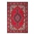 Vintage Tabriz Red/Blue Wool Rug - 9'8'' X 13'0'' For Sale