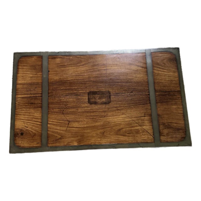 Antique English Campaign Victorian Era Portable Lap Desk For Sale