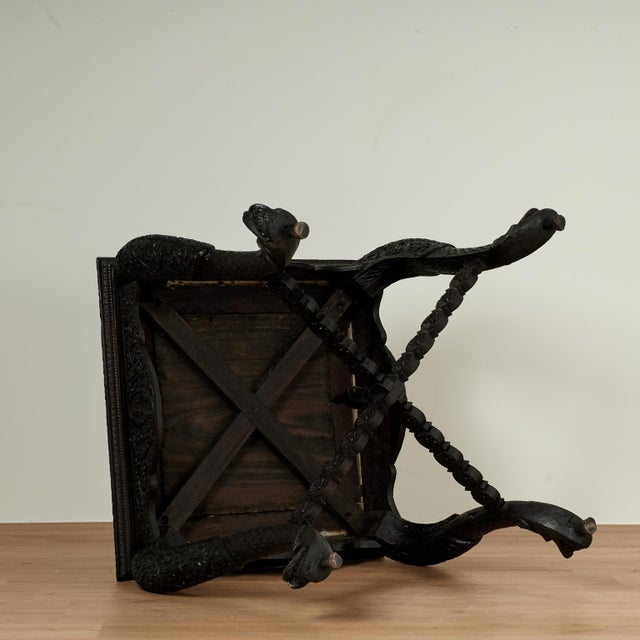 Antique Anglo Indian Carved Rosewood Table For Sale - Image 14 of 14
