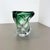Article: Crystal glass vase object. Producer: Val Saint Lambert, Belgium (signed on the stand and label sticker on top)....