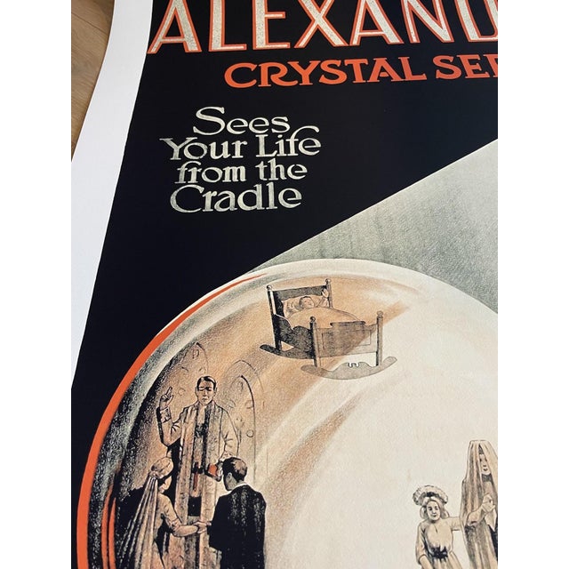 Crystal Seer See Your Life from the Cradle to the Grave Poster attributed to C. Alexander, France, 2017 For Sale - Image 9 of 10