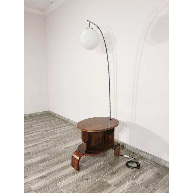 Wood Mid-Century Floor Lamp For Sale - Image 7 of 13