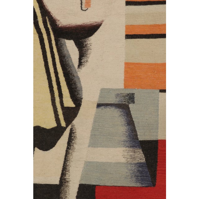 This 5x7 Antique French tapestry is a rare and special new curation from Rug & Kilim; a signed mid-century masterpiece by...