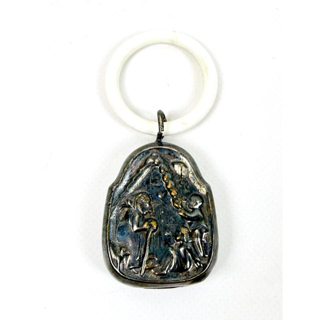 Dimensions given without teether This piece has an attribution mark, I am sure that it is completely authentic and take...