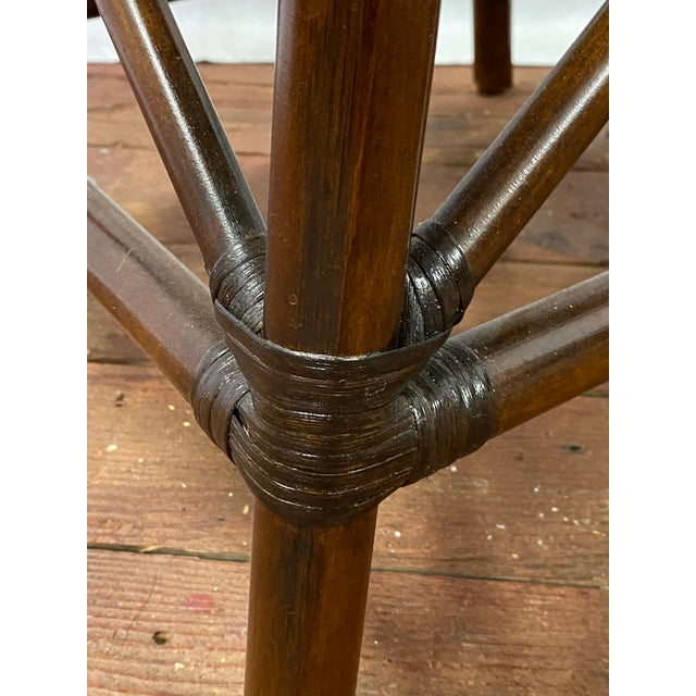 Asian Style Bamboo Stools for Pier One, a Pair For Sale - Image 11 of 14