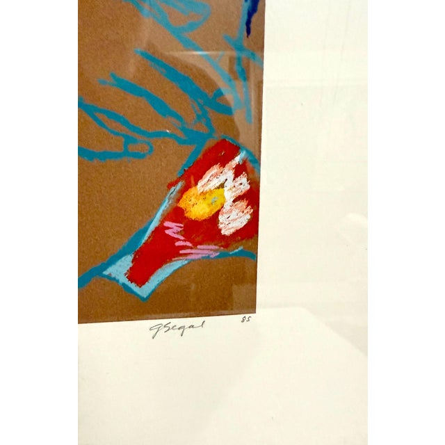 George Segal, American Pop Art George Segal Color Expressionist Lithograph Woman in Red Kimono, 1985 For Sale - Image 10 of 10