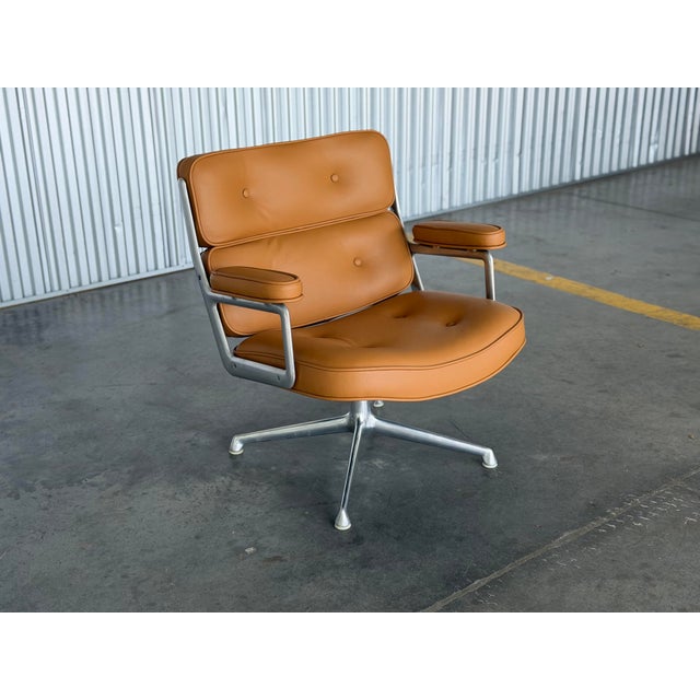Eames Time Life "Lobby" Chair - Caramel Leather - 1st Generation Model 675 Herman Miller For Sale - Image 11 of 11