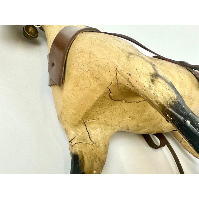 Carved Wooden Hand-Painted Horse on Wheels, 1900s For Sale - Image 12 of 18