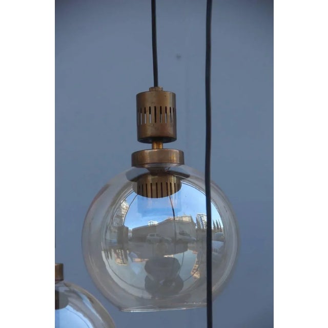 1950s Mid-Century Murano Glass Chandelier For Sale - Image 5 of 9