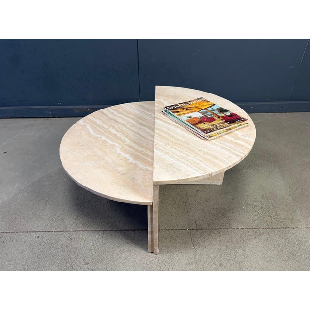 1970s Vintage Travertine Coffee Table, 1970s For Sale - Image 5 of 9