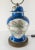 19th Century Chinese Powder Blue and Famille Rose Table Lamp Baluster Jar Form For Sale - Image 4 of 12