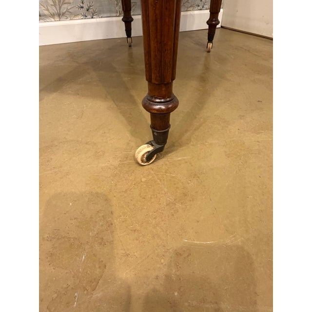 19th Century English Leather Top Desk For Sale In Nashville - Image 6 of 13