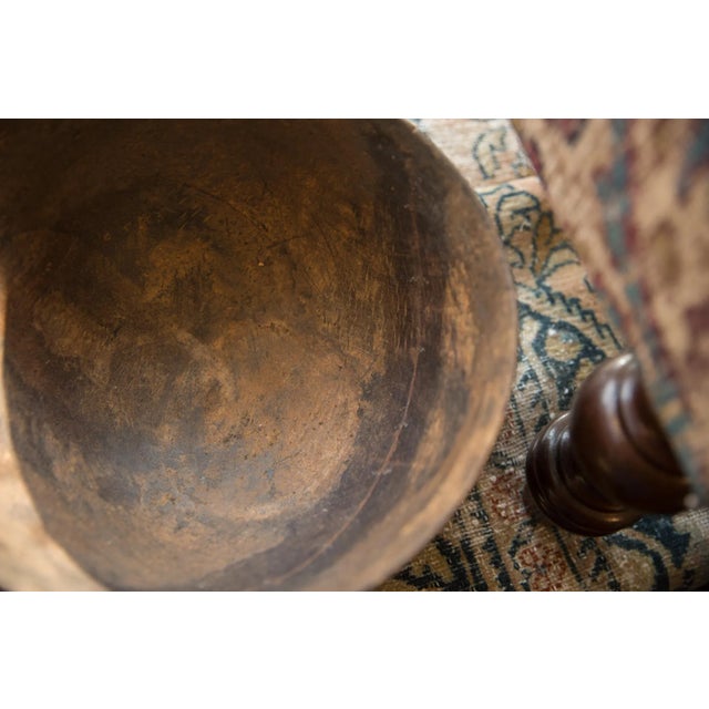 Vintage African Wooden Bowl For Sale - Image 4 of 7