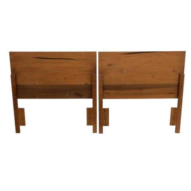 Pair Vintage Twin Rattan Headboards W/ Bamboo Style Wood Trim 40" - Combine for King For Sale - Image 9 of 13