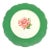 Mid-Century Rose Plate For Sale